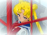  bishoujo_senshi_sailor_moon blonde_hair crying long_hair rain seifuku tears tsukino_usagi twintails 