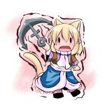  anchor animal_ears cat_ears cat_tail chibi hoshizuki_(seigetsu) mizuhashi_parsee open_mouth puru-see solo tail touhou translation_request trembling 