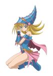  blonde_hair blue_eyes bodysuit boots dark_magician_girl hat long_hair magical_girl yuu-gi-ou 