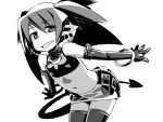  disgaea earrings etna flat_chest grin jewelry midriff miniskirt navel nemakichi skirt smile tail thigh-highs thighhighs twintails wings 