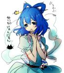  blue_eyes blue_hair hair_rings hair_stick kaku_seiga kuzumiya_yuyu shawl sketch touhou 