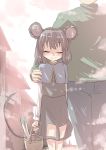  arm_around_neck basket check_translation closed_eyes eyes_closed gaoo_(frpjx283) good_end grey_hair head_out_of_frame height_difference jewelry long_sleeves male mouse_ears mouse_tail nazrin necklace pants pendant shirt short_hair skirt smile spring_onion tail touhou translated walking 
