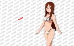  1girl bikini brown_eyes brown_hair glasses k-on! smile solo swimsuit tagme yamanaka_sawako 
