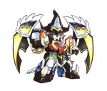  hat magi_king magiking mahou_sentai_magiranger mecha super_sentai sword weapon wings wizard_hat 