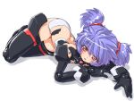  blue_hair blush busou_shinki dd_(artist) doll_joints lying on_side red_eyes solo thigh-highs thighhighs twintails 