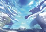  city cloud epic kaijuu kajipon mecha mechanization mountain ocean parody pokemon pokemon_(creature) pokemon_(game) pokemon_black_and_white pokemon_bw realistic reshiram sky xenoblade zekrom 