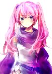  1girl belt blush elbow_gloves fire_emblem fire_emblem:_rekka_no_ken long_hair pink_hair purple_eyes scarf serra solo twintails 
