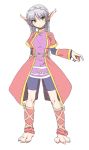  braid claws dress dummy04 golden_sun golden_sun:_dark_dawn green_eyes grey_hair leg_warmers light_smile long_hair long_sleeves naso4 paws pointy_ears solo stella_(golden_sun) 