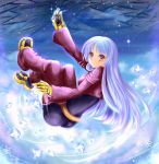  bodysuit boots breasts crystal gloves ice king_of_fighters kula_diamond long_hair puracotte red_eyes shooting_star snk snowflakes solo thigh-highs thighhighs 