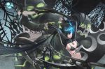  alternate_costume bare_shoulders bikini_top black_rock_shooter black_rock_shooter_(character) boots catwyz chain chains dead_master highres multiple_girls scythe skull thigh-highs thigh_boots thighhighs 