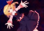  bad_id blonde_hair fang hair_ribbon highres outstretched_arms red_eyes ribbon rumia solo the_embodiment_of_scarlet_devil touhou yanagi_ryou youkai 