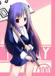  1girl character_request cross kannagi long_hair shichinose skirt smile solo very_long_hair 