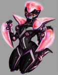  genderswap h-01 jumping power_armor power_suit simple_background solo spoilers superhero tiger_&amp;_bunny 