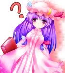  ? bad_id book hat highres long_hair patchouli_knowledge purple_eyes purple_hair solo touhou violet_eyes yanagi_ryou 