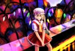  1girl absurdres ascot flandre_scarlet highres hjistc red_eyes sitting solo touhou 