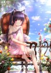  :o animal_ears ankle_cuffs bare_shoulders barefoot black_hair blush butterfly camisole cat_ears chair cloud collarbone feet flower gokou_ruri hair_ornament hairband highres jewelry leaf long_hair looking_at_viewer mole nail_polish nail_polish_bottle necklace open_mouth ore_no_imouto_ga_konna_ni_kawaii_wake_ga_nai painted_toenails pedicure pink_eyes red_eyes shorts sitting sky solo swordsouls toes tulip 