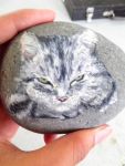  cat lowres original photo qvga realistic shout_(912) stone traditional_media 