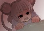  commentary commentary_request empty_eyes gaoo_(frpjx283) mouse_ears mouse_tail nazrin open_mouth tail tears touhou translated 