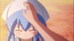  animated_gif blue_eyes blue_hair blush crying gif ikamusume lowres screencap shinryaku!_ikamusume smile tears tentacle_hair 