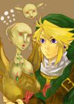  blue_eyes earrings gloves hat jewelry link mikami nintendo ooccoo ooccoo_jr. smile the_legend_of_zelda twilight_princess 