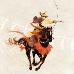  archery bow_(weapon) fringe hat horse male original riding solo tassel tetorapod weapon 