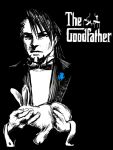  don_corleone facial_hair formal kaburagi_t_kotetsu licamen parody rabbit short_hair spot_color stubble suit the_godfather tiger_&amp;_bunny 