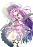  character_request isogai_yuuji itsuka_tenma_no_kuro_usagi long_hair purple_eyes purple_hair saito_himea violet_eyes wings 