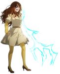  brown_hair dress long_hair mugino_shizuri pantyhose to_aru_majutsu_no_index yellow_legwear 