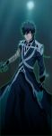  absurdres armor black_hair bleach glow highres male original original_character red_eyes sword tensa_zangetsu underwater weapon zanpakuto-leader 