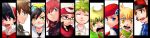  baseball_cap beret black_(pokemon) black_hair blonde_hair blue_eyes brown_eyes brown_hair column_lineup diamond_(pokemon) emerald_(pokemon) goggles gold_(pokemon) green_eyes green_hair hat highres long_image male mitsuru_(pokemon) multiple_boys ookido_green open_mouth pearl_(pokemon) pokemon pokemon_(game) pokemon_black_and_white pokemon_bw pokemon_diamond_and_pearl pokemon_dppt pokemon_emerald pokemon_firered_and_leafgreen pokemon_gold_and_silver pokemon_gsc pokemon_rgby pokemon_rse pokemon_special red_(pokemon) red_eyes ruby_(pokemon) scarf shirou_(vista) silver_(pokemon) smile touya_(pokemon) wide_image 