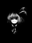  darkness face monochrome rochika_gekijou rumia smile touhou 