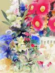  bouquet copyright_request flower highres lily_(flower) no_humans saiga_tokihito 