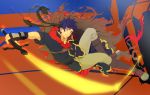  blue_hair cape fire_emblem fire_emblem:_souen_no_kiseki fire_emblem_path_of_radiance headband ike kaisen nintendo sword weapon 