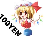  chibi flandre_scarlet hat pilky red_eyes solo touhou wings 