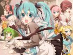  apron aqua_eyes aqua_hair baking battle_royal_valentine_(vocaloid) blonde_hair brown_eyes brown_hair chocolate fang gift green_eyes green_hair gumi hair_ornament hair_ribbon hairclip hatsune_miku headphones heart hima_(ab_gata) kagamine_rin long_hair megurine_luka meiko miki_(vocaloid) necktie pantyhose pink_hair red_eyes red_hair redhead ribbon scarf sf-a2_miki short_hair skirt smile star striped striped_legwear striped_pantyhose twintails valentine very_long_hair vocaloid water_gun yellow_legwear 