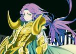  aries_mu armor bad_id character_request facial_mark forehead_mark kawwa long_hair pale_skin purple_hair saint_seiya simple_background solo 