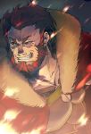  armor beard cloak facial_hair fate/stay_night fate/zero fate_(series) male manly pachi_(akira28) red_hair redhead rider_(fate/zero) solo 