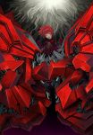  highres kimera mecha_musume open_mouth original red_eyes red_hair redhead short_hair solo 