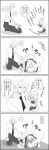  asahina_mikuru bunny_ears chibi comic highres koizumi_itsuki maid monochrome size_difference suzumiya_haruhi_no_yuuutsu tokiomi_tsubasa translated translation_request 
