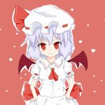  hat highres lavender_hair red_eyes remilia_scarlet shize_(coletti) solo touhou wings xyxy0707 