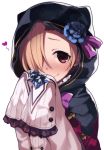  1girl hair_ornament hase_neet hood idolmaster idolmaster_cinderella_girls long_sleeves shirasaka_koume 