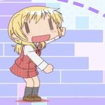  animated animated_gif blonde_hair clenched_hands dancing gif hidamari_sketch lowres miyako school_uniform screencap solo the_monkey unmoving_pattern wide_face wideface ||_|| 