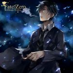  black_hair cigarette emiya_kiritsugu facial_hair fate/stay_night fate/zero fate_(series) kome_(kokomoti) long_coat male necktie short_hair solo stubble trench_coat 