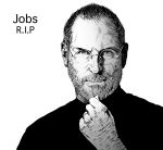  apple_inc. beard facial_hair glasses highres monochrome portrait realistic steve_jobs 