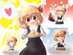  &gt;:3 :3 :d blonde_hair blush blush_stickers carrot cooking cutting_board fang finger_suck finger_sucking flag food food_on_face food_on_head fried_rice frying_pan fujiwara_rion hair_ribbon heart knife o_o open_mouth plate ribbon rumia sauce shirt short_hair skirt skirt_set smile solo spoon surprised sweatdrop tears the_embodiment_of_scarlet_devil touhou vest wavy_mouth wink youkai 