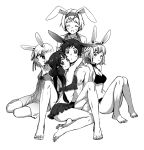  4girls ;3 ^_^ alternate_costume animal_ears axis_powers_hetalia babydoll bare_shoulders barefoot belgium_(hetalia) bikini blush breasts bunny_ears chest cleavage closed_eyes extra_ears eyes_closed feet fingernails frilled_bikini frills hair_ornament hair_ribbon hairband hairclip halterneck happy harem hug joy88 knees_together_feet_apart knees_touching liechtenstein_(hetalia) lingerie looking_at_viewer microskirt monochrome multiple_girls ribbon seychelles_(hetalia) short_hair simple_background sitting smile spain_(hetalia) swimsuit toenails twintails ukraine_(hetalia) underwear white_skin wink 