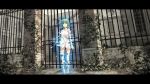  bad_id blue_eyes digital_dissolve gate green_hair gumi letterboxed original overgrown seafh short_hair solo standing vocaloid 
