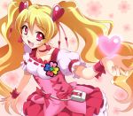  :d blonde_hair bow brooch choker cure_peach dansa dress earrings fresh_precure! hair_ornament hairpin happy heart jewelry long_hair magical_girl momozono_love open_mouth precure red_eyes ribbon smile solo twintails wrist_cuffs 