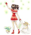  black_hair christmas lowres mieu miho_(mi) sack santa_costume star tales_of_(series) tales_of_the_abyss tokunaga twintails 