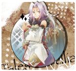  alvin_(tales_of_xillia) androgynous bangs black_gloves blue_eyes coat cravat detached_sleeves gloves grin ibal long_hair male multiple_boys parted_bangs ponytail silver_hair smile tales_of_(series) tales_of_xillia title_drop urako_dayo 